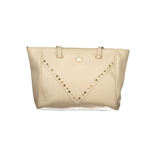 Laura Biagiotti Beige PVC Women Handbag 1728,67403481248,Bags,Beige,Handbags - Bags,Laura Biagiotti,New with tags,Women