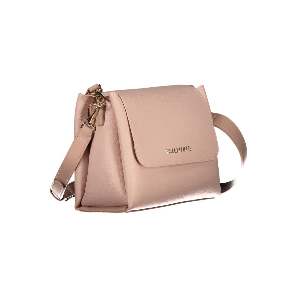 Mario Valentino Pink Polyethylene Handbag with removable shoulder handle and internal pockets