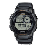 CASIO SPORT Mod. DIVER - WORLD TIME ILLUMINATOR 5 ALARMS. 10 YEARS BATTERY - BLACK AE-1000W-1AVDF