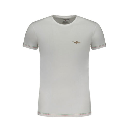 Aeronautica Militare White Cotton Men's T-Shirt