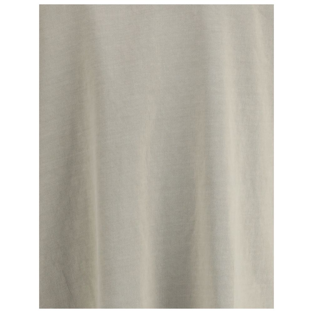 Close-up of Agolde Beige Cotton Sportswear fabric texture highlighting its soft jersey material.