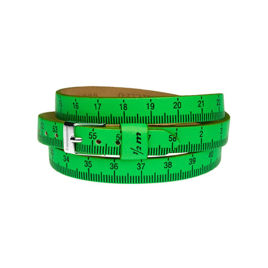 Il MEZZOMETRO Mod. FLUO - Bracciale in pelle/leather bracelet-0