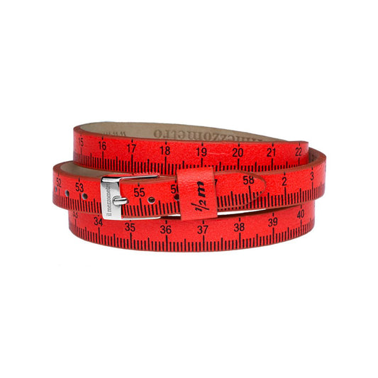 Il MEZZOMETRO Mod. FLUO - Bracciale in pelle/leather bracelet-0