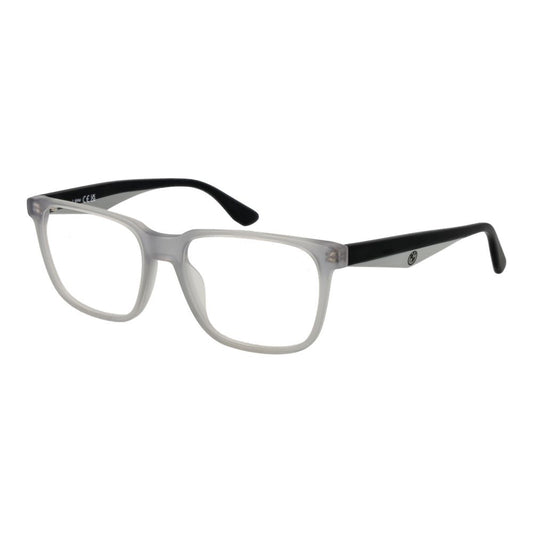 BMW White Acetate Glasses (Frames) men's rectangle full-rim with white acetate frame and demo lenses, includes branded case.
