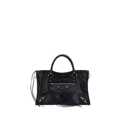 Balenciaga Black Lamb Ovis Aries Aries Shoulder Bag