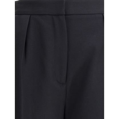 Balmain Black Wool Dress Pants
