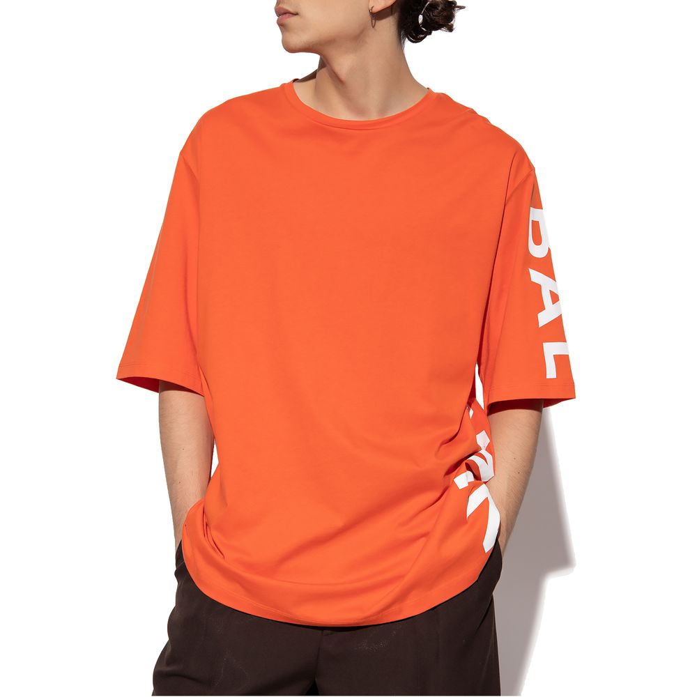 Balmain Orange Cotton T-Shirt
