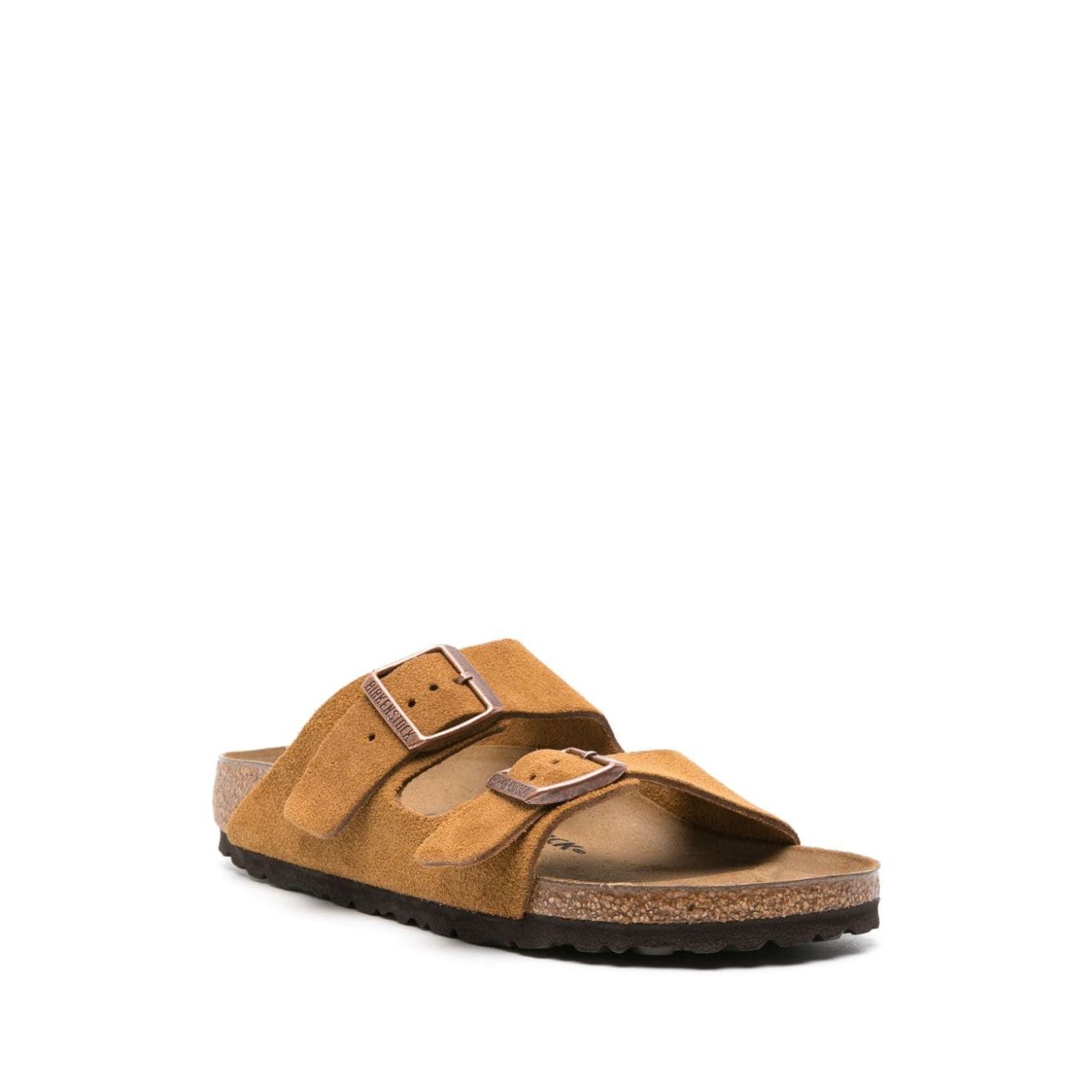 Birkenstock Arizona suede slides