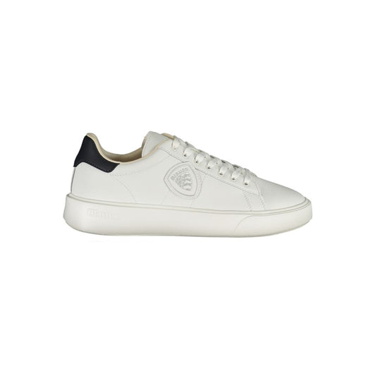 Blauer White Polyurethane Men Sneaker 1728,67403481248,Athletic - Sneakers - Shoes,Blauer,EU41/US8,EU42/US9,EU43/US10,EU44/US11,Men,New with tags,Shoes,Sneakers - Shoes,White
