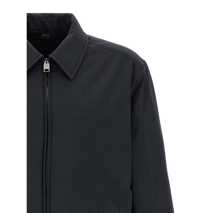 Brioni Blue Polyester Shell Jacket