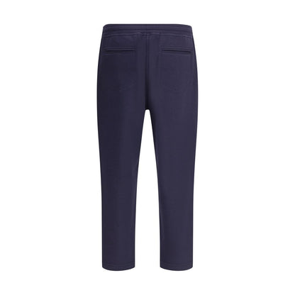 Brunello Cucinelli Blue Cotton Casual Pants