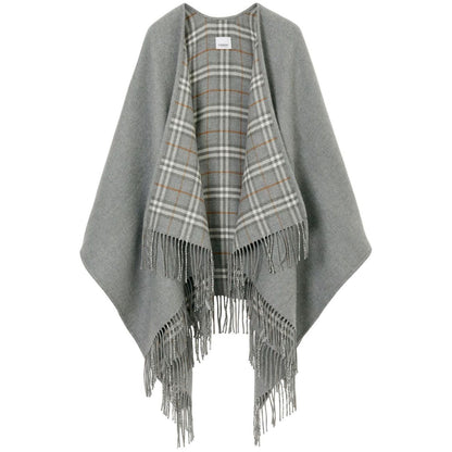 Burberry Vintage Check Reversible Wool Cape