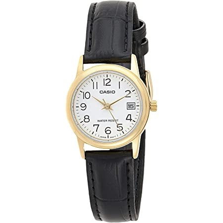 CASIO COLLECTION Mod. LADY DATE GOLD. LEATHER - WHITE