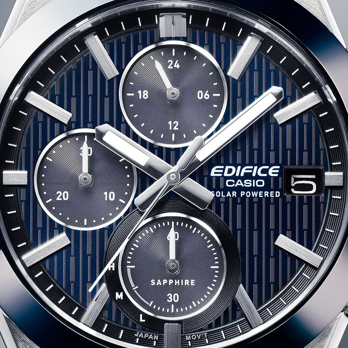 CASIO EDIFICE Mod. SOLAR POWERED CHRONOGRAPH - BLUE