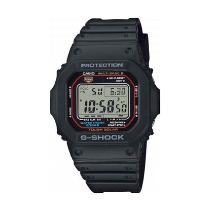 CASIO G-SHOCK Mod. THE ORIGIN - SOLAR ATOMIC RADIO CONTROLLED - BLACK wristwatch with 20 ATM water resistance and solar multifunction features.