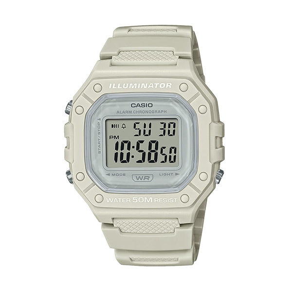CASIO TIMELESS COLLECTION Mod. SPORT ILLUMINATOR WR 50M. ALARM. CHRONOGRAPH - WHITE - COLORED SERIE