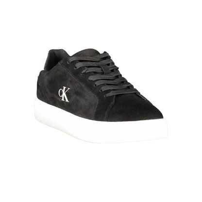 Calvin Klein Black Leather Men Sneaker