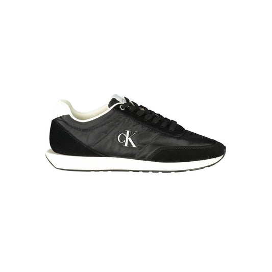 Calvin Klein Black Polyester Men Sneaker 1728,67403481248,Athletic - Sneakers - Shoes,Black,Calvin Klein,EU40/US7,EU41/US8,EU42/US9,EU43/US10,EU44/US11,EU45/US12,EU46,Men,New with tags,Shoes,Sneakers - Shoes