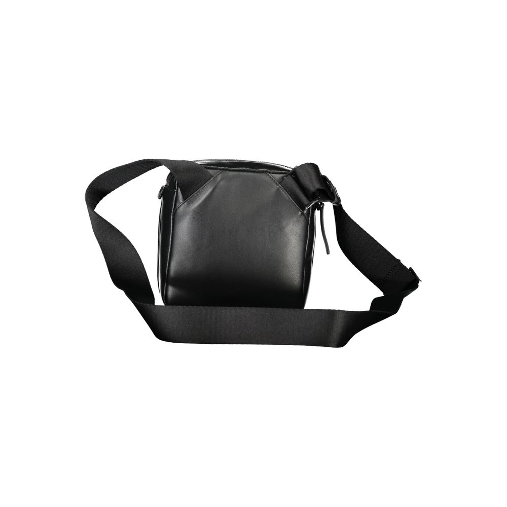 Calvin Klein Black Polyethylene Men Shoulder Bag with adjustable strap and minimalist design