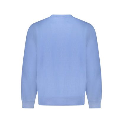 Calvin Klein Blue Cotton Men Sweater providing sustainable luxury with contemporary style