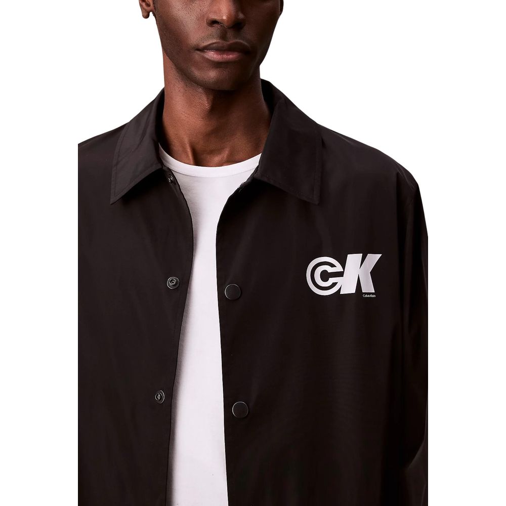 Calvin Klein Jeans Black Polyester Shell Jacket