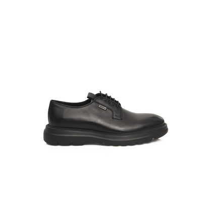 Cerruti 1881 "Black Calfskin Men Derby Shoe"