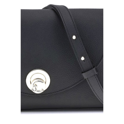 Coccinelle Black Calf Leather Bos Taurus Shoulder Bag