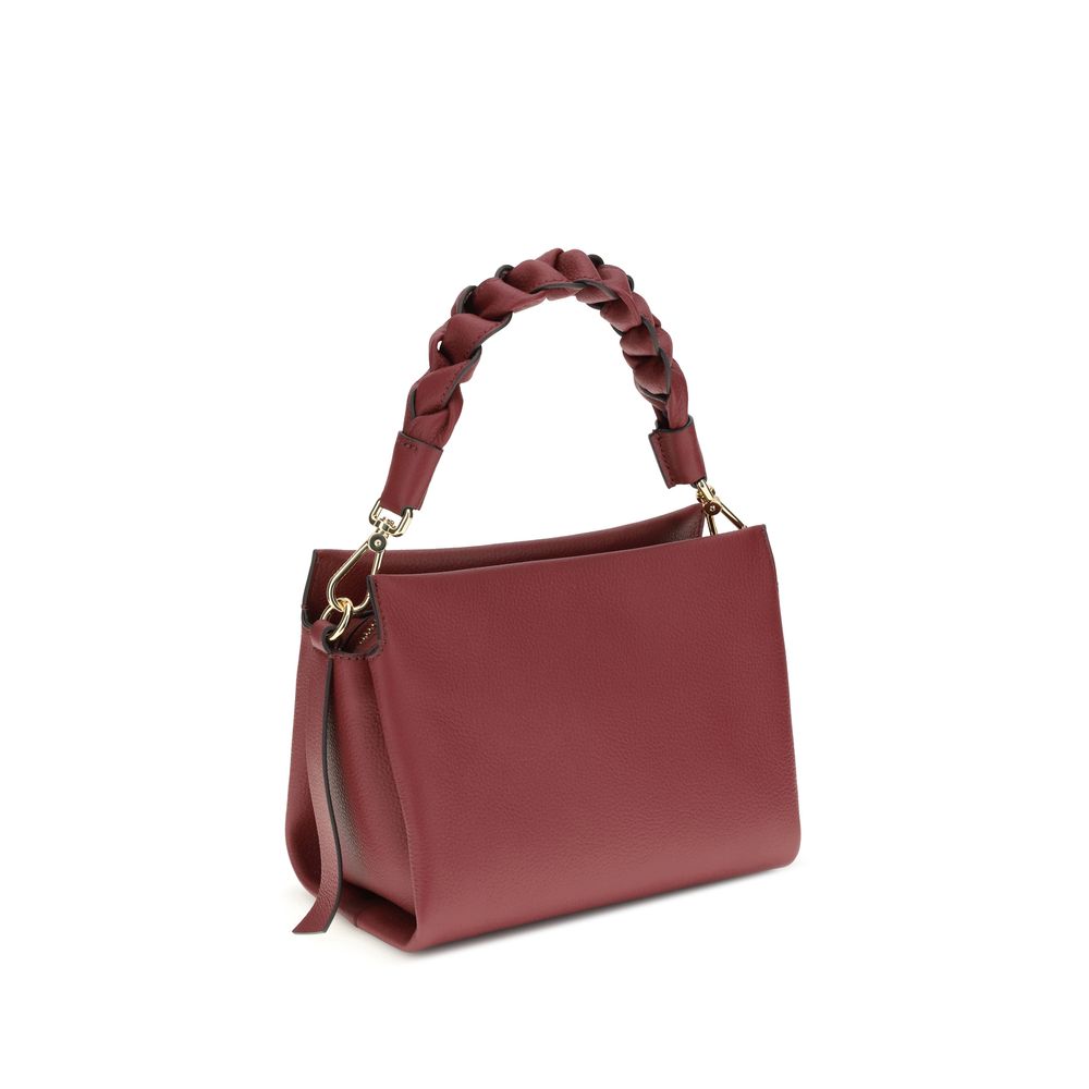 Coccinelle Bordeaux Calf Leather Bos Taurus Shoulder Bag