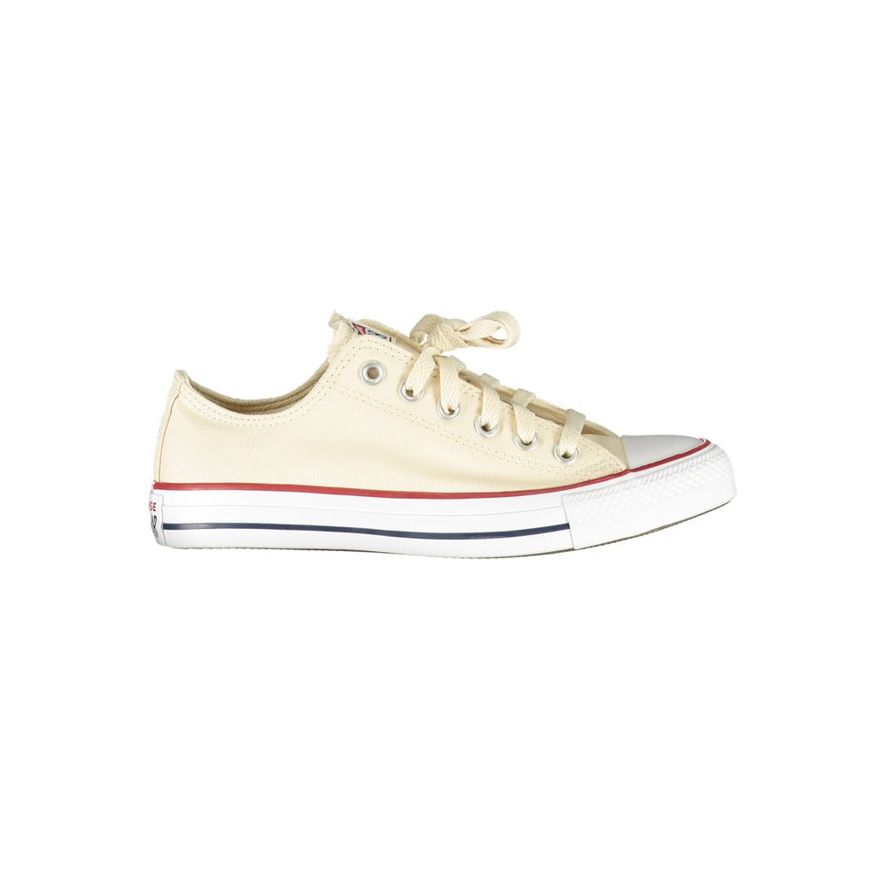 Alt Tag: Converse Beige Cotton Women Sneaker with iconic logo, featuring beige tones and stylish design, perfect for trendy wear.