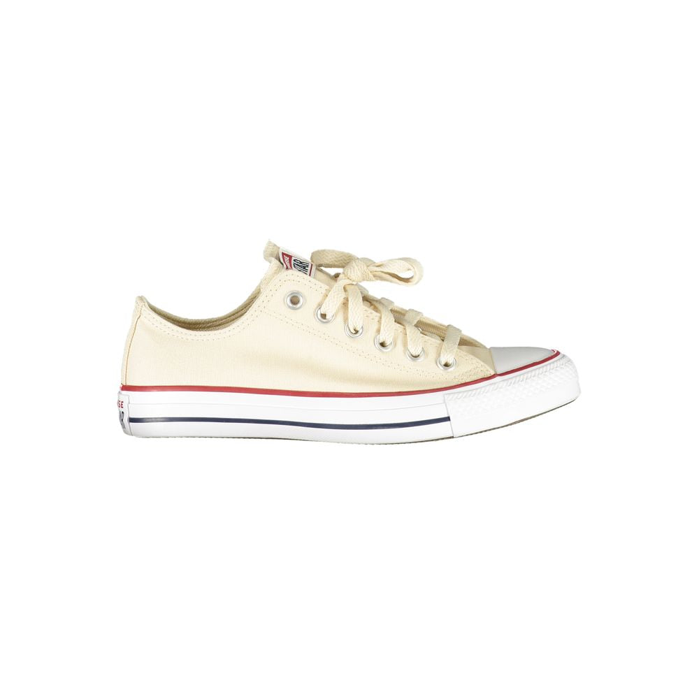 Converse Beige Polyester Men Sneaker with iconic logo and contrasting details, perfect for stylish casual wear and comfort.