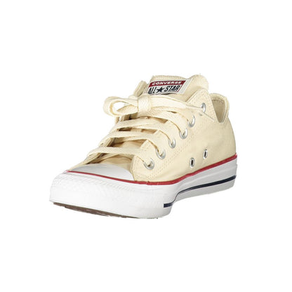 Converse Beige Polyester Men Sneaker with iconic logo and contrasting details for fashion-savvy stylings.