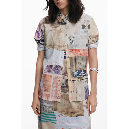 Desigual Beige Cotton Shirt