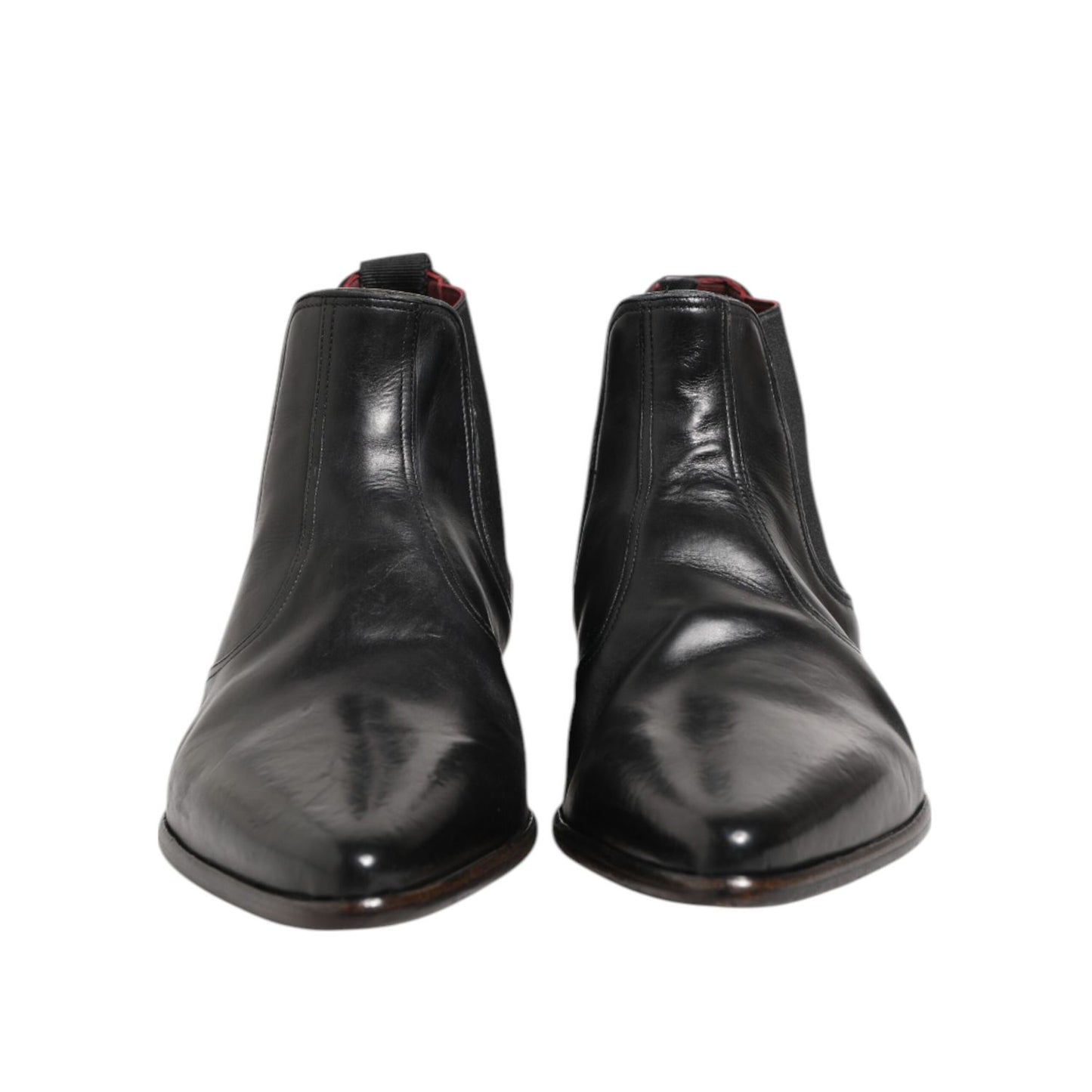 Dolce & Gabbana Black Chelsea Slip On Men Ankle Boots Shoes