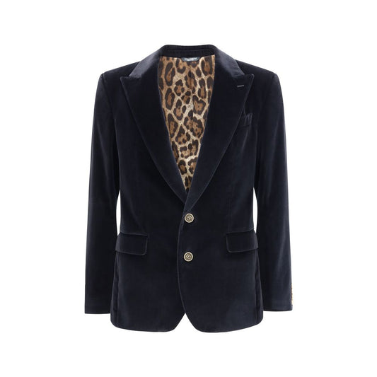 Dolce & Gabbana Black Cotton Blazer