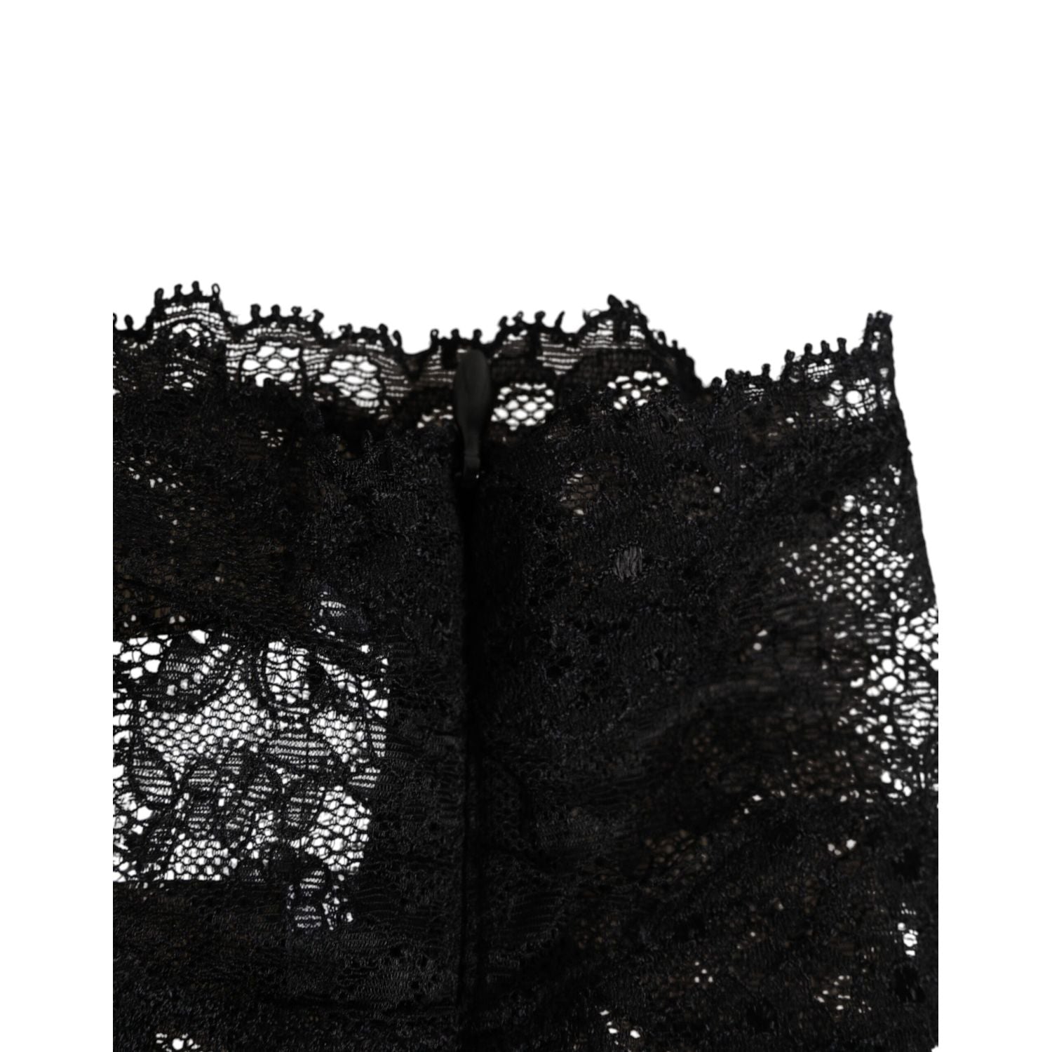 Dolce & Gabbana Black Lace Bandeau Bustier Top Sheer Stretch Underwear
