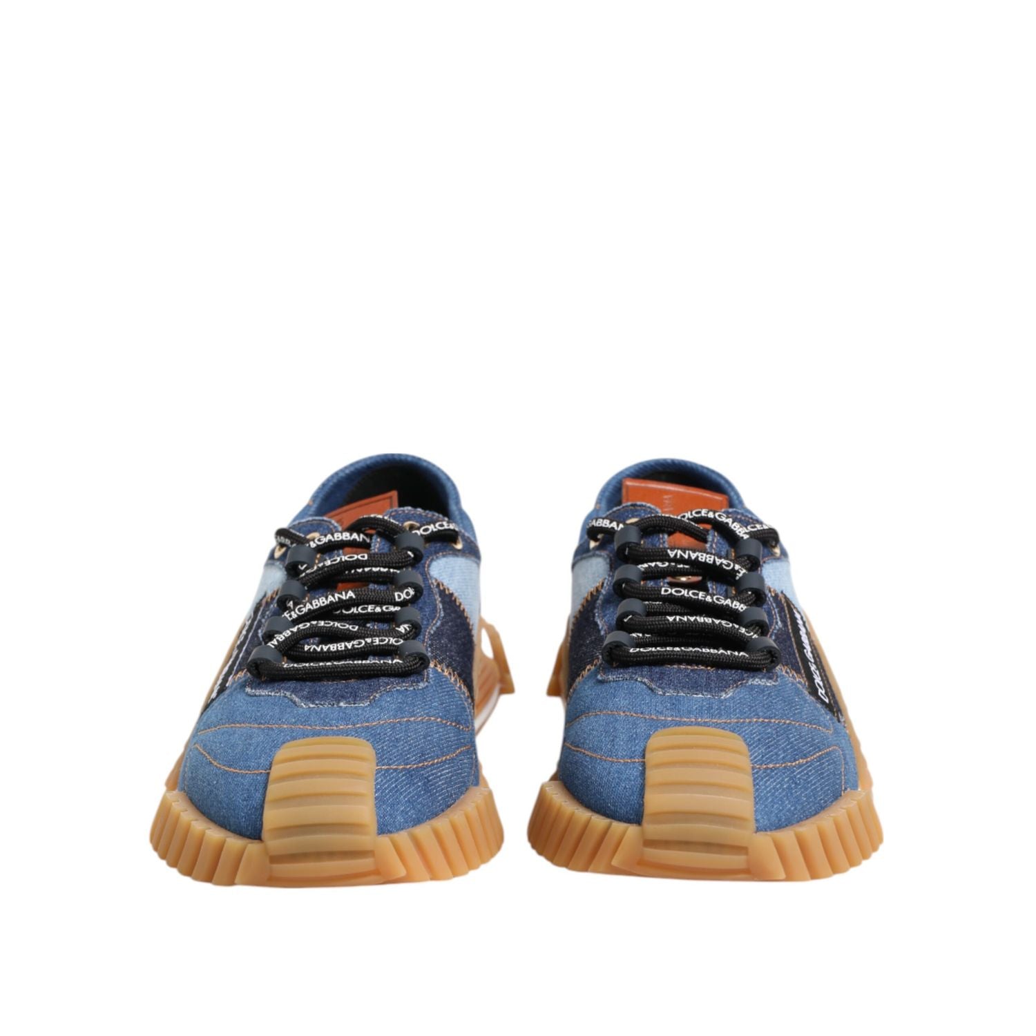 Dolce & Gabbana Blue Lace Up Low Top NS1 Sneakers Shoes