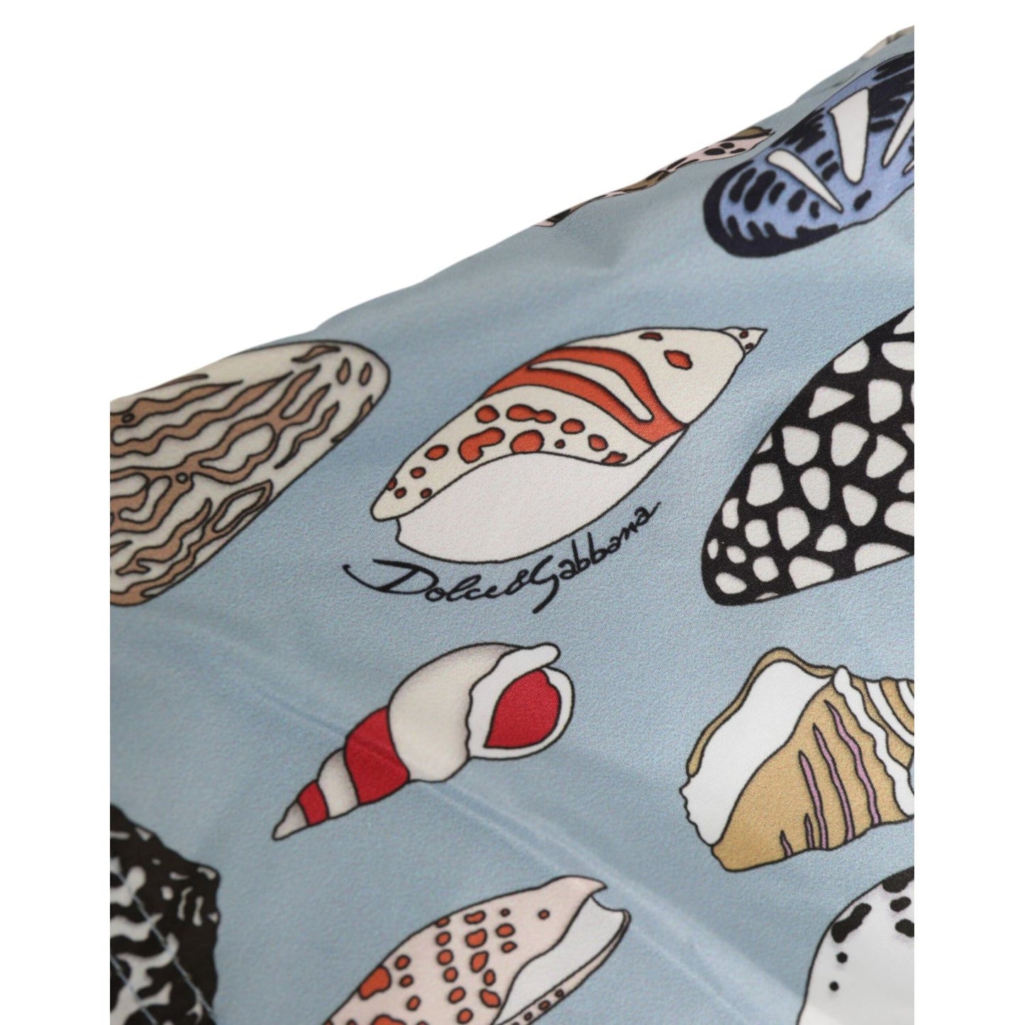 Dolce & Gabbana Blue Seashell Print Nylon Men Shorts Swimwear