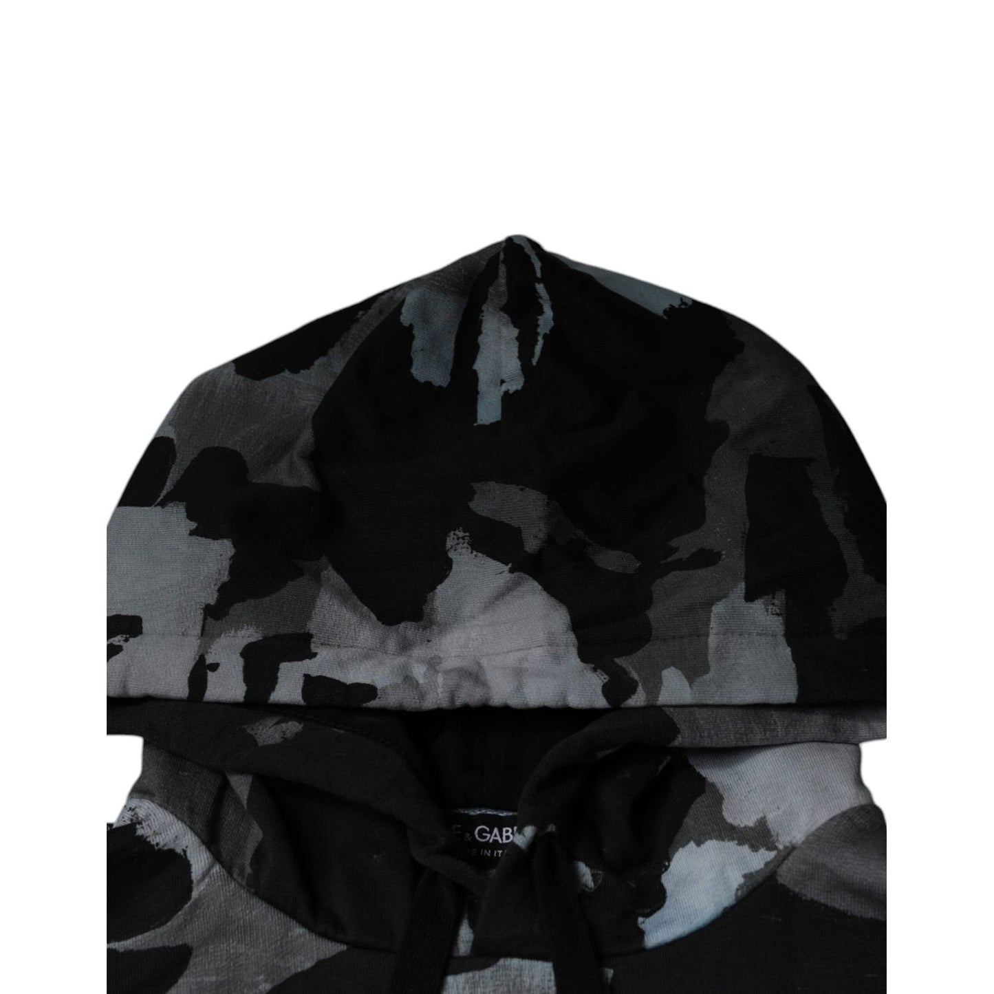 Dolce & Gabbana Multicolor Camouflage Men Hooded Sweater