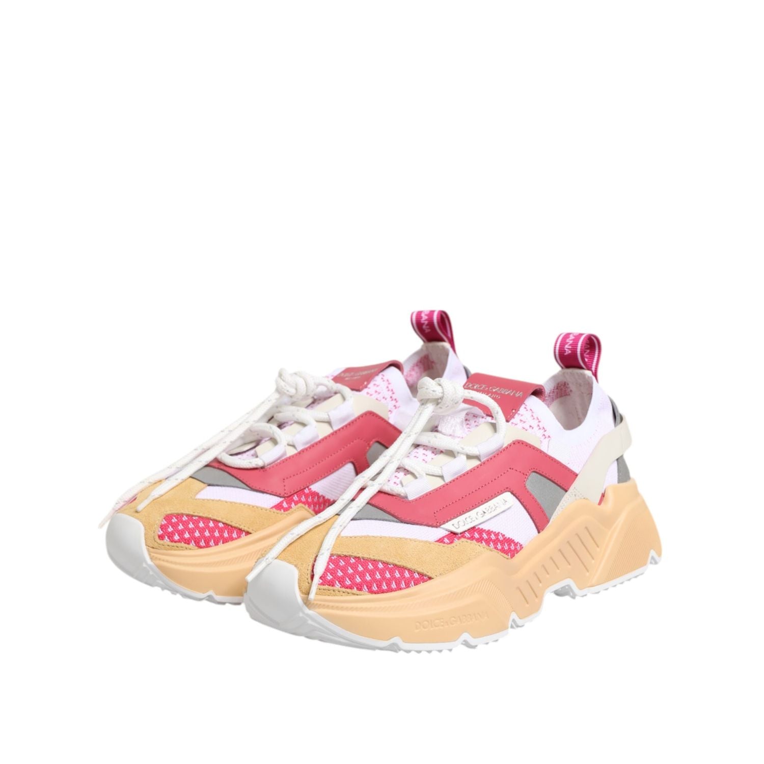 Dolce & Gabbana Multicolor Leather Daymaster Low Top Sneakers Shoes