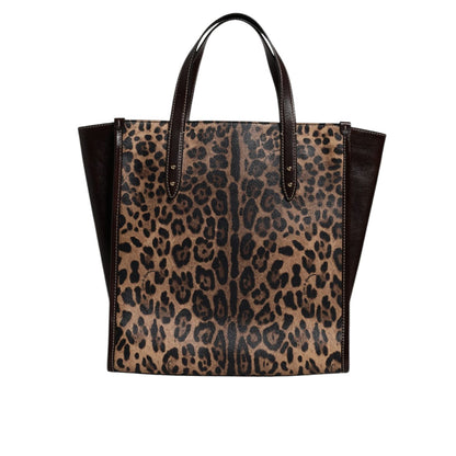 Dolce & Gabbana Multicolor Leopard Shopping Tote Shoulder WomenBorse Bag