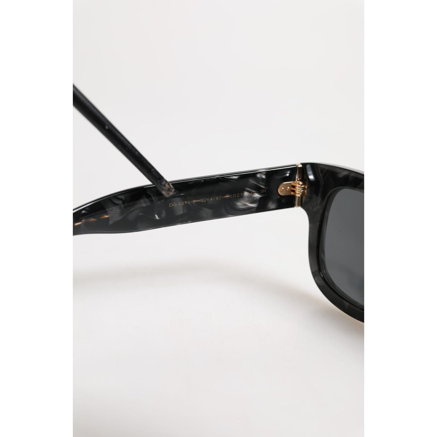 Dolce & Gabbana Pearl White Acetate Frame Domenico Deep Shades Sunglasses