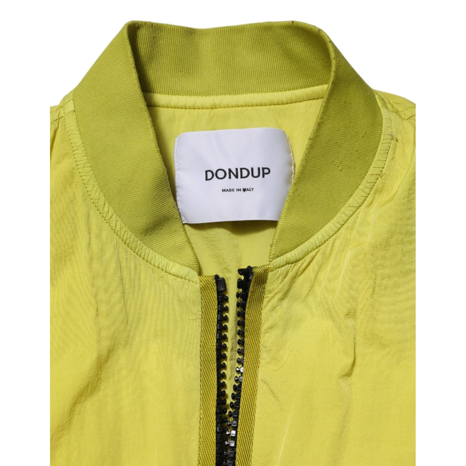 Dolce & Gabbana Yellow Polyamide Zipper Bomber Women’s Jacket