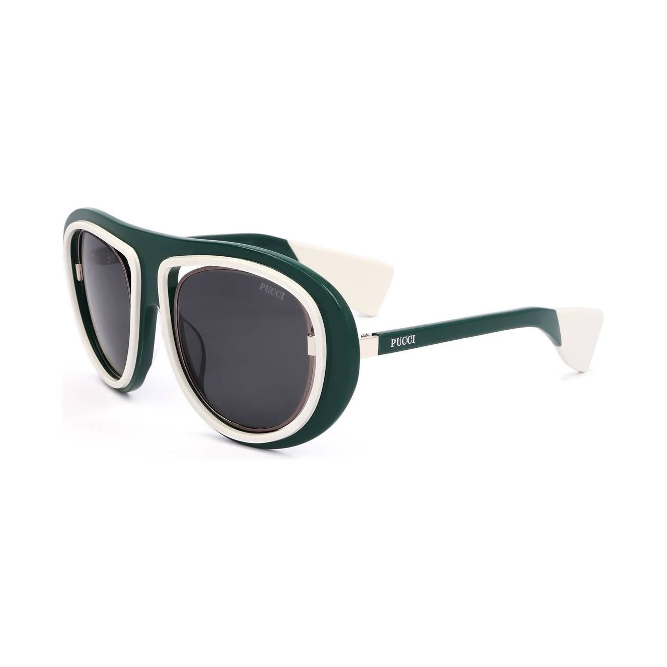 EMILIO PUCCI SUNGLASSES Mod. EP0059 SHINY DARK GREEN