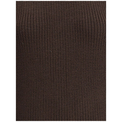 Ella Brown Merino Wool Sweatshirt