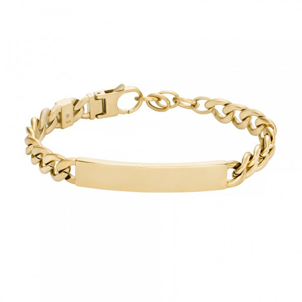 Gold bracelet - FOSSIL JEWELS JEWELRY Mod. JF04465710 on white background