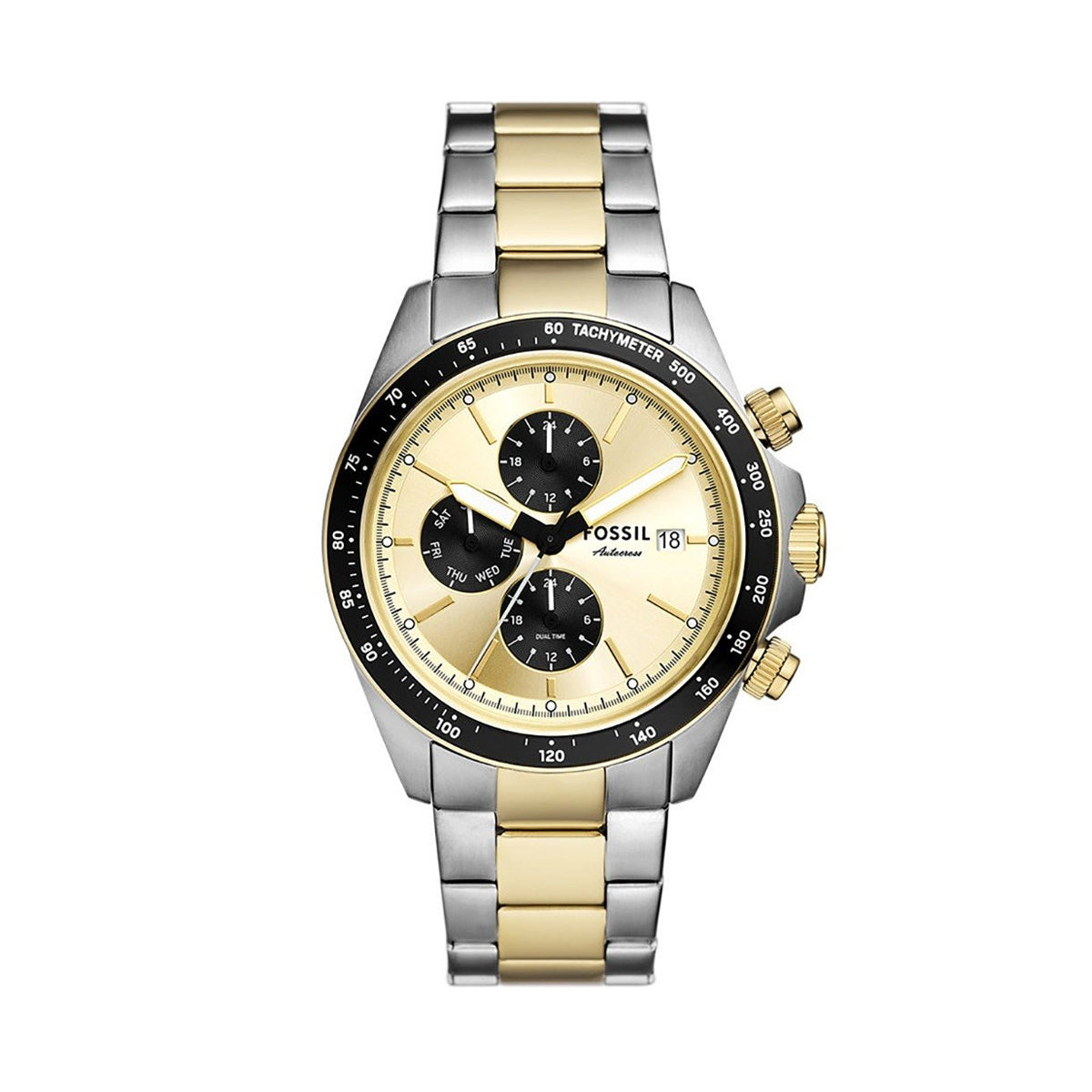 FOSSIL WATCHES Mod. FS6126 featuring a dual-tone design and chronograph functions