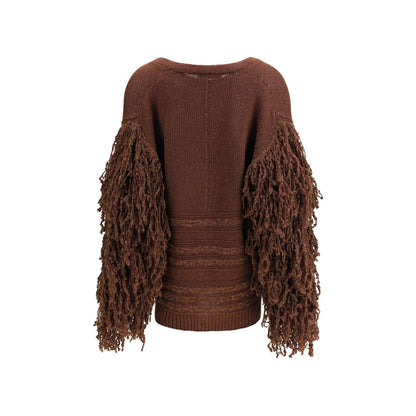 Fabiana Filippi Brown Camel Hair  Cardigan
