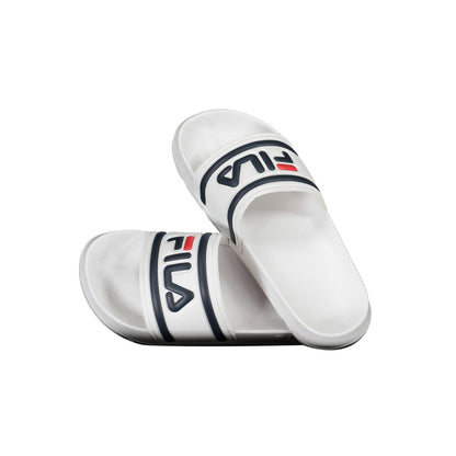 Fila White Polyethylene Women Sandal with logo and contrasting details, trendy and durable design ideal for fashion-forward individuals.