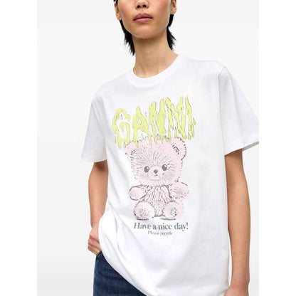GANNI T-shirts and Polos White