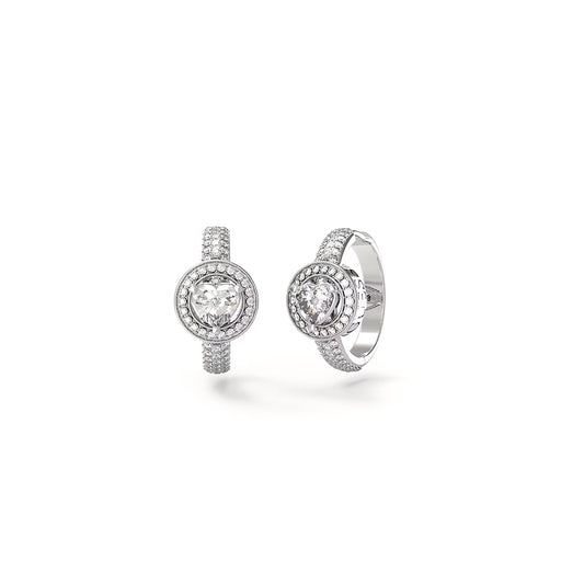 Elegant rings from GUESS JEWELS JEWELRY Mod. JUBE04670JWRHT-U showcasing intricate design with sparkling stones.